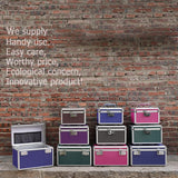 Locking Combination Medicine Box (Purple/Small) - Low Angle