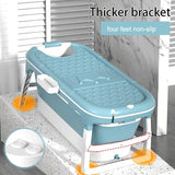 Folding Portable Bathtub Freestanding Spa , Large 148 cm - Rear View