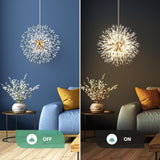 Modern Crystal Chandelier Firework, 8 Lights - Front View