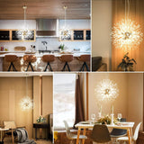 Modern Crystal Chandelier Firework, 8 Lights - 45-Degree Angle