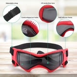 Dog Helmet Goggles, Small and Medium, Red - 45-Degree Angle