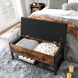 2 Tier Shoe Storage Bench - Top-Down View
