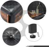 2 Tier Shoe Storage Bench - Close-Up Angle