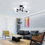 Mid Century Chandelier Modern, 4-Light - Extra Image