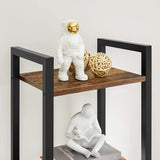 6-Tier Rustic Bookshelf, Brown & Black - Extra Image