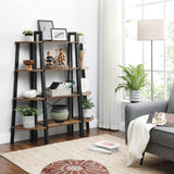 Corner Shelf 4 Tier Industrial Storage Rack - Top-Down View