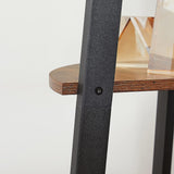 Corner Shelf 4 Tier Industrial Storage Rack - Rear View