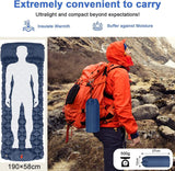 Ultralight Inflatable Camping Sleeping Pad with Pillow for Travelling and Hiking - Rear View