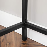 Industrial Rustic Steel Writing Desk for Home Office - Low Angle
