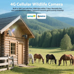 4G Solar Trail Camera in Black with 2.5K Resolution and Live Monitoring