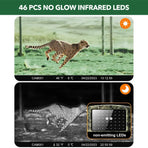 60MP 4K Green Trail Hunting Camera with WIFI Night Vision and IP66 Waterproof