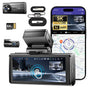 5K Dash Cam with 4" Screen, 5GHz WiFi, GPS, 128GB Card, and Hardware Kit