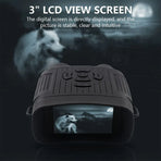 2.7K Infrared Night Vision Goggles with 36MP Resolution and 10X Zoom, Black