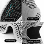 Knee Compression Sleeve in Grey for Sports and Arthritis Support