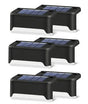 Multicoloured warm Outdoor Solar LED Deck Lights - Warm White, 8-Pack, IP65 Waterproof for Garden, Patio, Stairs, and Pathway