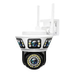 Outdoor 1080P HD WiFi Wireless PTZ IP Security Camera in Black with Auto Tracking