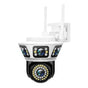 Outdoor 1080P HD WiFi Wireless PTZ IP Security Camera in Black with Auto Tracking