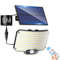238LED Solar Powered Motion Sensor Outdoor Security Flood Light - Black