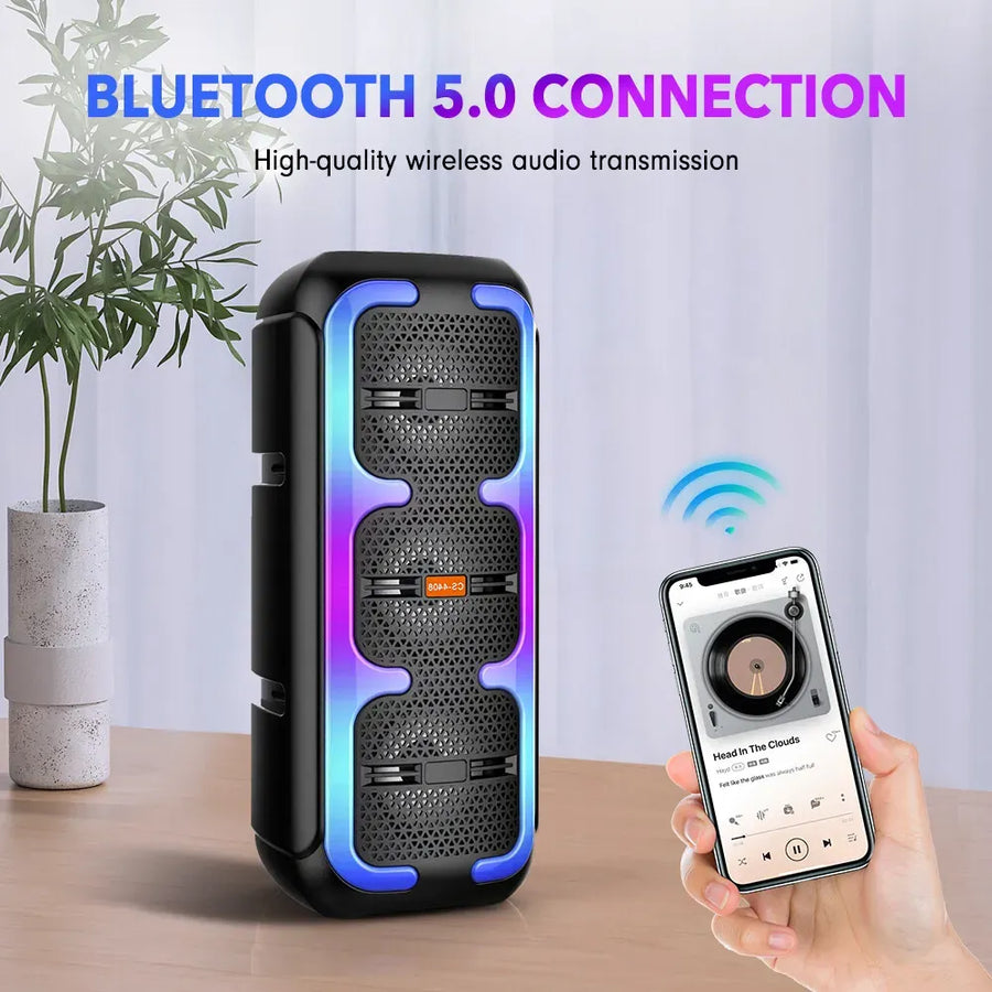 Portable Black Wireless Bluetooth Speaker