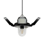 Solar Pendant Light 192LED Waterproof Motion Sensor Indoor Outdoor Black