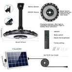 3000LM Black Solar Sensor LED Lights with Dual Head for Outdoor Use