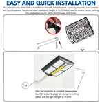 5000W Solar Street LED Light with Radar Sensor and Remote Control, Black
