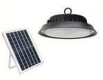 Solar Power Outdoor UFO LED High Bay Light 100W Black for Shed Garage Shop