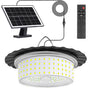 3000LM Black Solar Shed Light with 244 LEDs, Remote Control, 5 Modes, IP65 Waterproof
