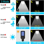8-Pack 9000W Black Solar Security Lights with PIR Motion Sensor for Outdoor Use - Pack of 2