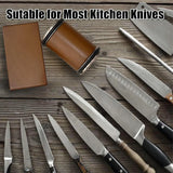 Premium Rolling Knife Sharpener in Black, Manual, Stainless Steel, 14x12x6cm - Close-Up Angle