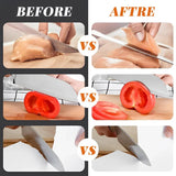 Brown Manual Knife Sharpener with Diamond Discs and Magnetic Angle Base - Top-Down View