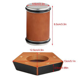 Brown Manual Knife Sharpener with Diamond Discs and Magnetic Angle Base - Close-Up Angle