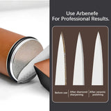 Brown Manual Knife Sharpener with Diamond Discs and Magnetic Angle Base - Low Angle