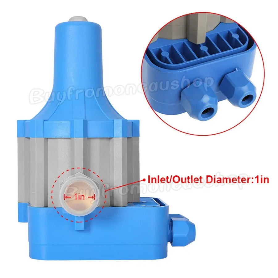 Automatic Water Pump Controller Pressure Switch Electronic Unit in Blue for Irrigation