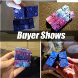 Infinity Cube Fidget Toy in Blue Starry Sky for Stress Relief and Sensory Play - Extra Image