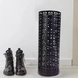 Multifunctional Black Metal Flower Storage Bucket Umbrella Holder Rack 1060x410mm - Extra Image
