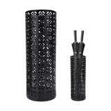 Multifunctional Black Metal Flower Storage Bucket Umbrella Holder Rack 1060x410mm - Extra Image