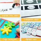 Multicolour Montessori Sensory Busy Board for Kids - Multi-Colour Learning Toy - Rear View