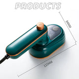 Portable Mini Handheld Garment Steamer in Creamy White for Home & Travel - Top-Down View