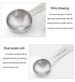 Stainless Steel Measuring Spoons Set, 6 Pieces, Silver for Accurate Cooking and Baking