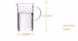 Large 1000ml Clear Borosilicate Glass Measuring Cup with Direct Fire Heat Resistance - Extra Image