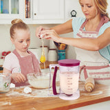 900mL Black Batter Dispenser for Waffles, Pancakes, and Cupcakes - Front View