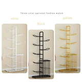 Black Ball Storage Rack for Football, Basketball, Soccer, and Volleyball - 58x23.5x146cm - Close-Up Angle