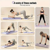 8-in-1 Multifunctional Black Fitness Board for Pilates, Abdominal Strength, and Core Training - Side View