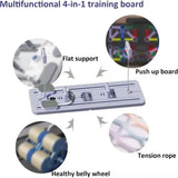 8-in-1 Multifunctional Fitness Board in Black for Core Strength and Abdominal Training - Purple - Front View