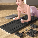 8-in-1 Multifunctional Fitness Board in Black for Core Strength and Abdominal Training - Purple - Extra Image