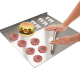 Silver Stainless Steel Chopping Board 50x40cm - Non-Slip Pastry Worktop Protector - Low Angle