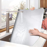 Silver Stainless Steel Chopping Board 70x50cm - Non-Slip Pastry Worktop Protector - Extra Image