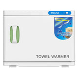 White 23L Black UV Towel Sterilizer Warmer Cabinet for Beauty Spa Salon - Top-Down View