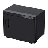 23L Black Hot Towel Warmer UV Sterilizer Disinfection Cabinet for Salon and Spa - Rear View